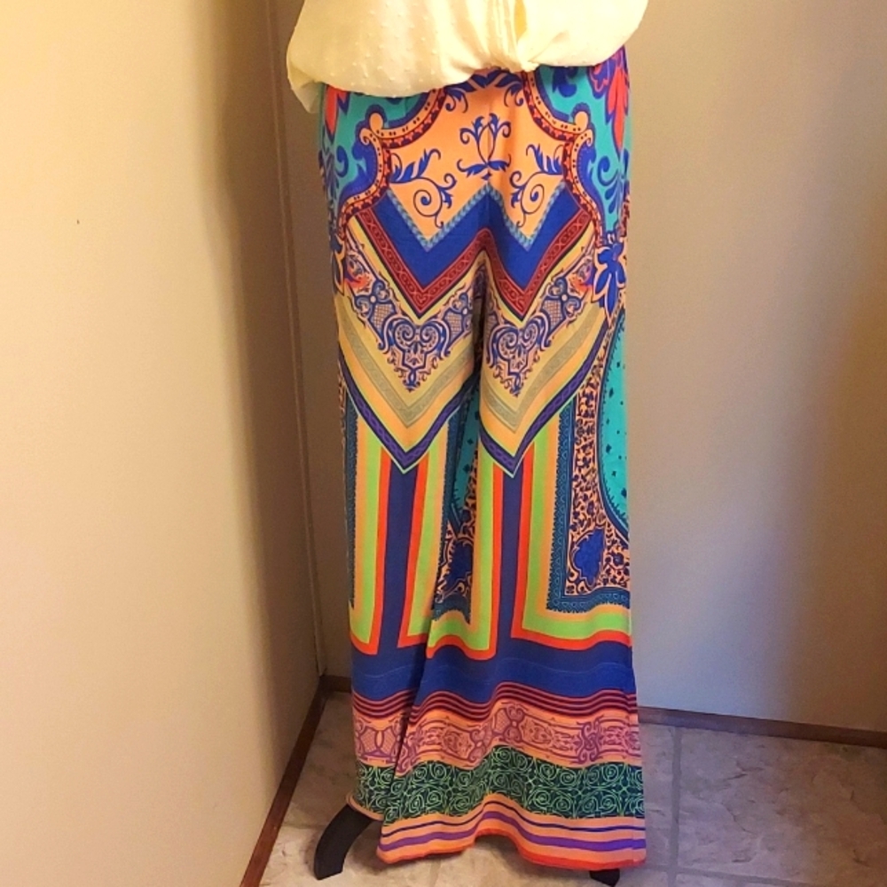 Flying Tomato Wide Leg Pants - Multicolor